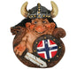 Troll i vikingskip - NorwegianShop24