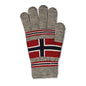 Vanter, Norsk flagg, Grå - NorwegianShop24