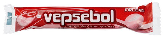 Vepsebol Jordbær 42g - NorwegianShop24