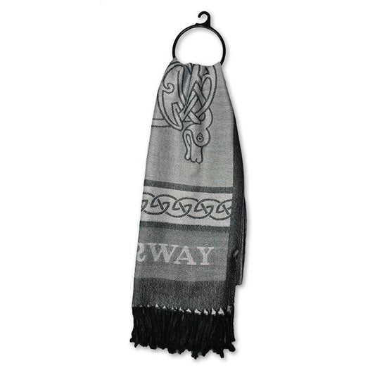 Vevet skjerf, Viking, Sort - NorwegianShop24