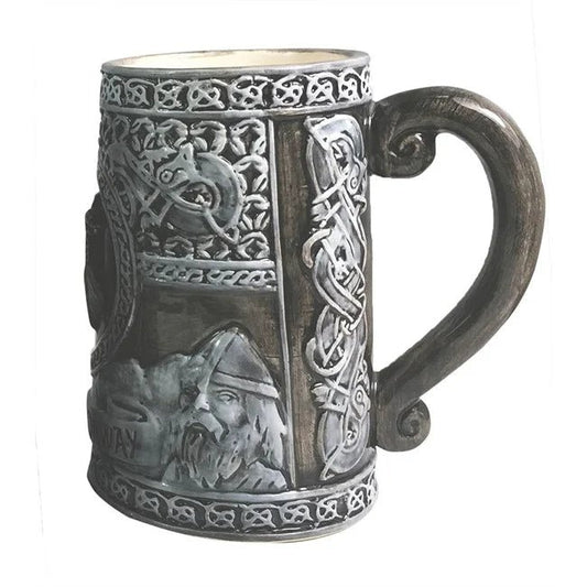 Viking, Relief krus, Grått - NorwegianShop24
