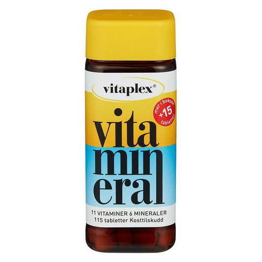 Vitaplex Vitamineral 115 tabletter - NorwegianShop24